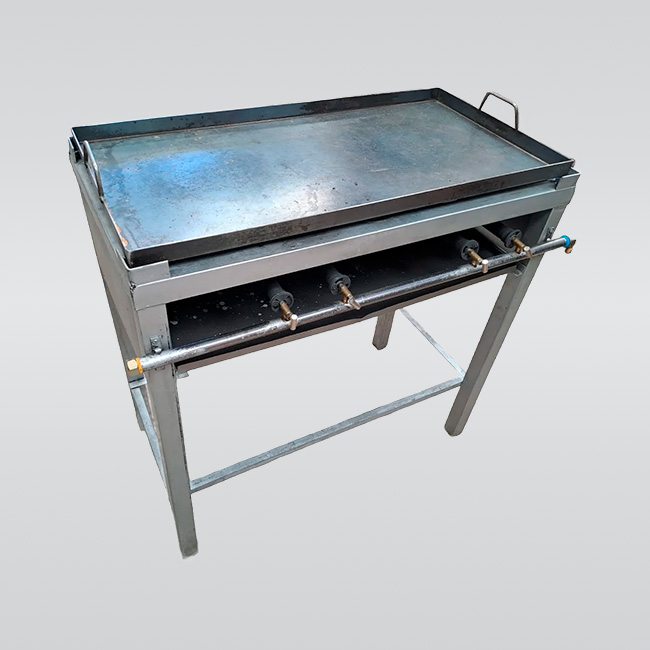 Plancha a Gas de 4 Quemadores